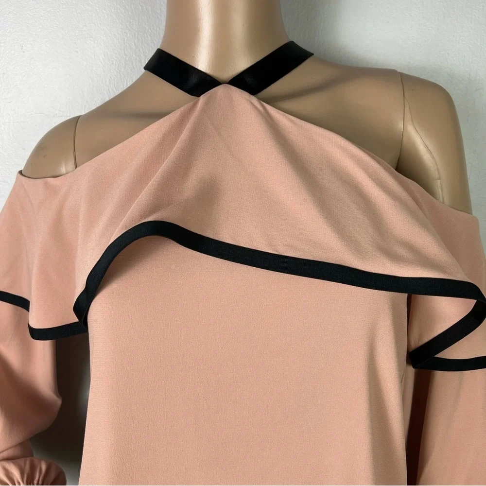 NEW ALEXIS REVOLVE PINK COLD-SHOULDER TOP - Picture 3 of 8
